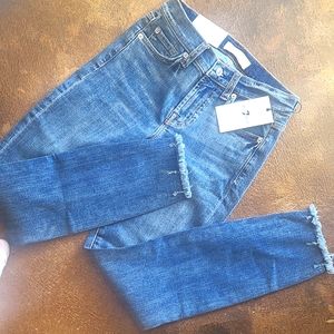 B(air) authentic denim jeans/ "7"- for All mankind. Size 35 new w tags